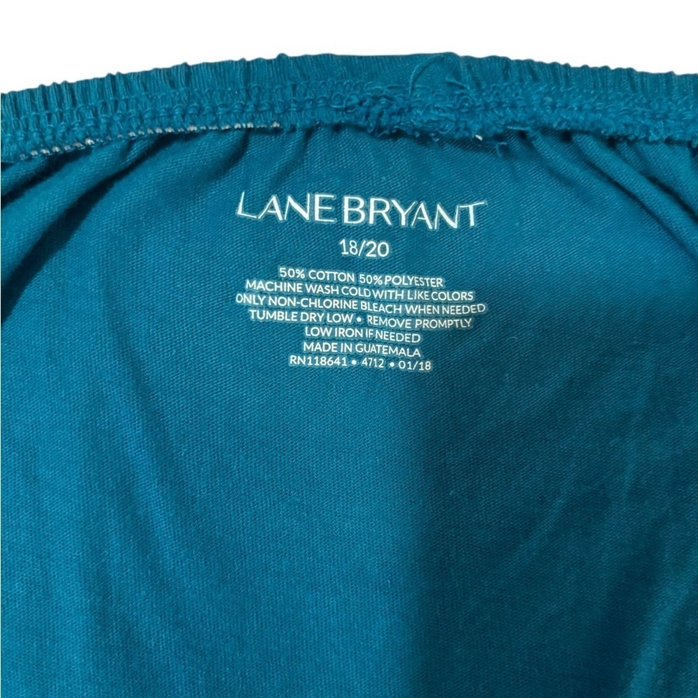 Lane Bryant Blue Off-Shoulder Blouse - Picture 3 of 6